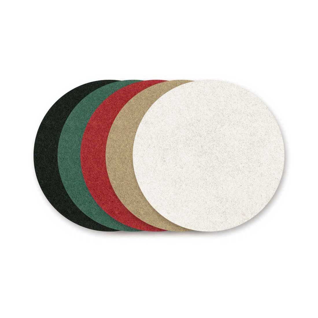 RETOL Polierpad Ø 330 mm Superpads für Einscheibenmaschinen, Polyester, 5 Stk., rot