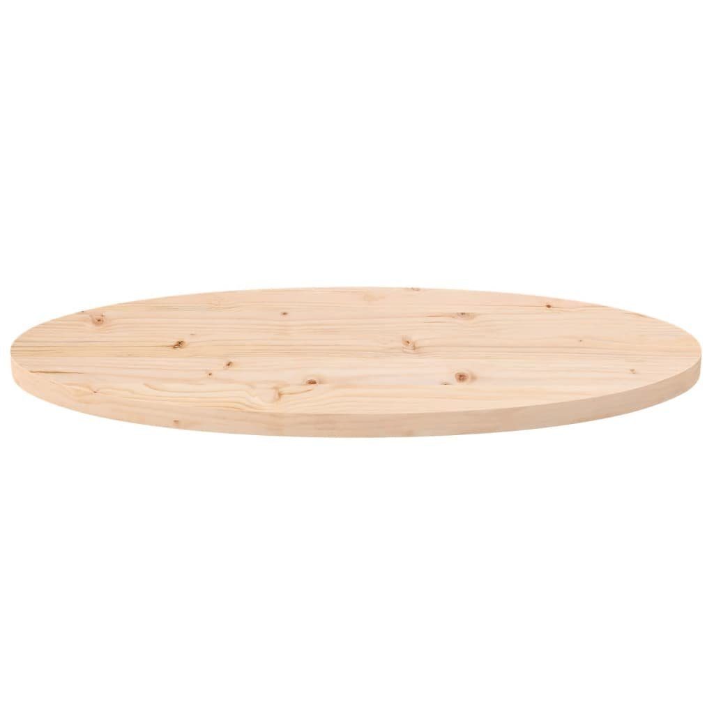 furnicato Massivholz (1 Kiefer Tischplatte Oval cm St) 70x35x2,5