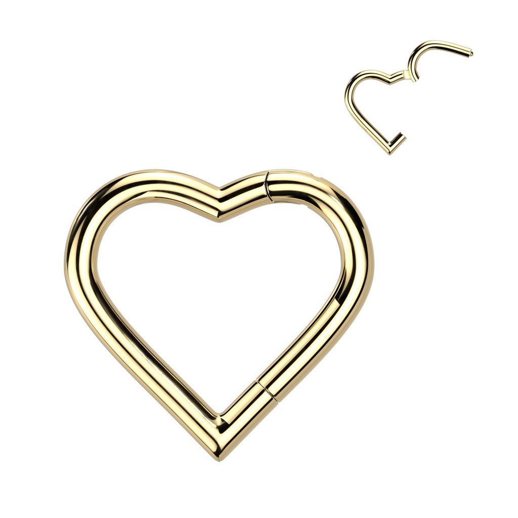 Taffstyle Nasenpiercing Septum Piercing Herz Segmentring günstig online kaufen