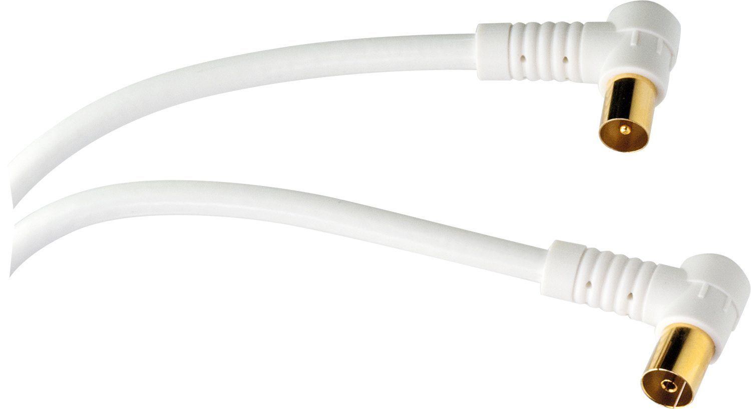 SAT-Kabel, Winkelstecker, (150 IEC geschirmt cm), 2-fach 532 Schwaiger KVKWHQ15