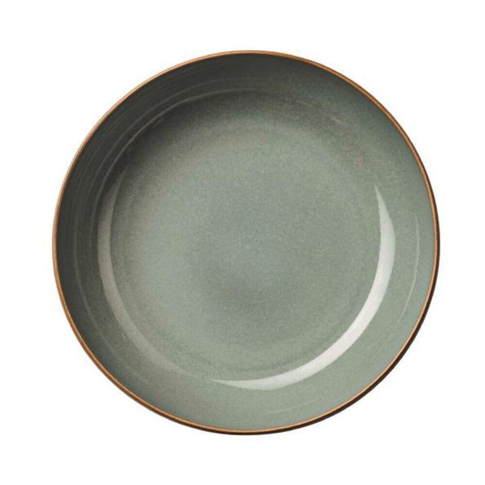ASA SELECTION Pastateller Pastateller 21 cm Saisons Eucalyptus, (1 St), Pastateller, Ø21cm, Steinzeug, grün