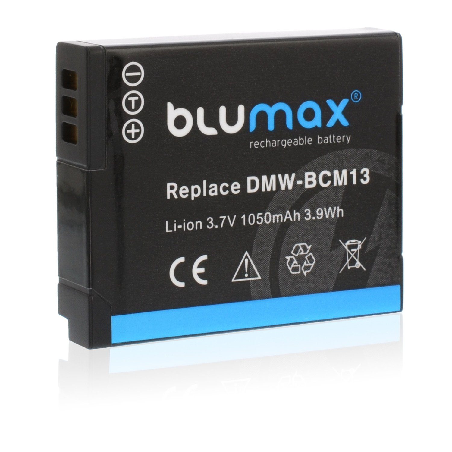 Blumax Akku passend für Panasonic 3,7V Kamera-Akku BCM13 mAh 1050 DMW