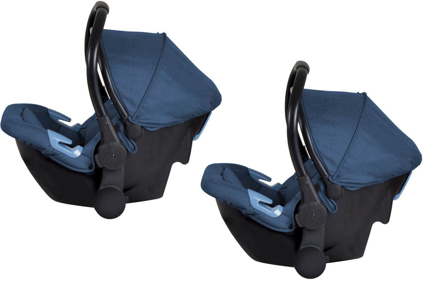 BabyGo Babyschale Twinner, 13 ab: kg, kg, Geburt, für inkl. ab bis: Twinner 2 0 Kinderwagen blau, ab: Adapter