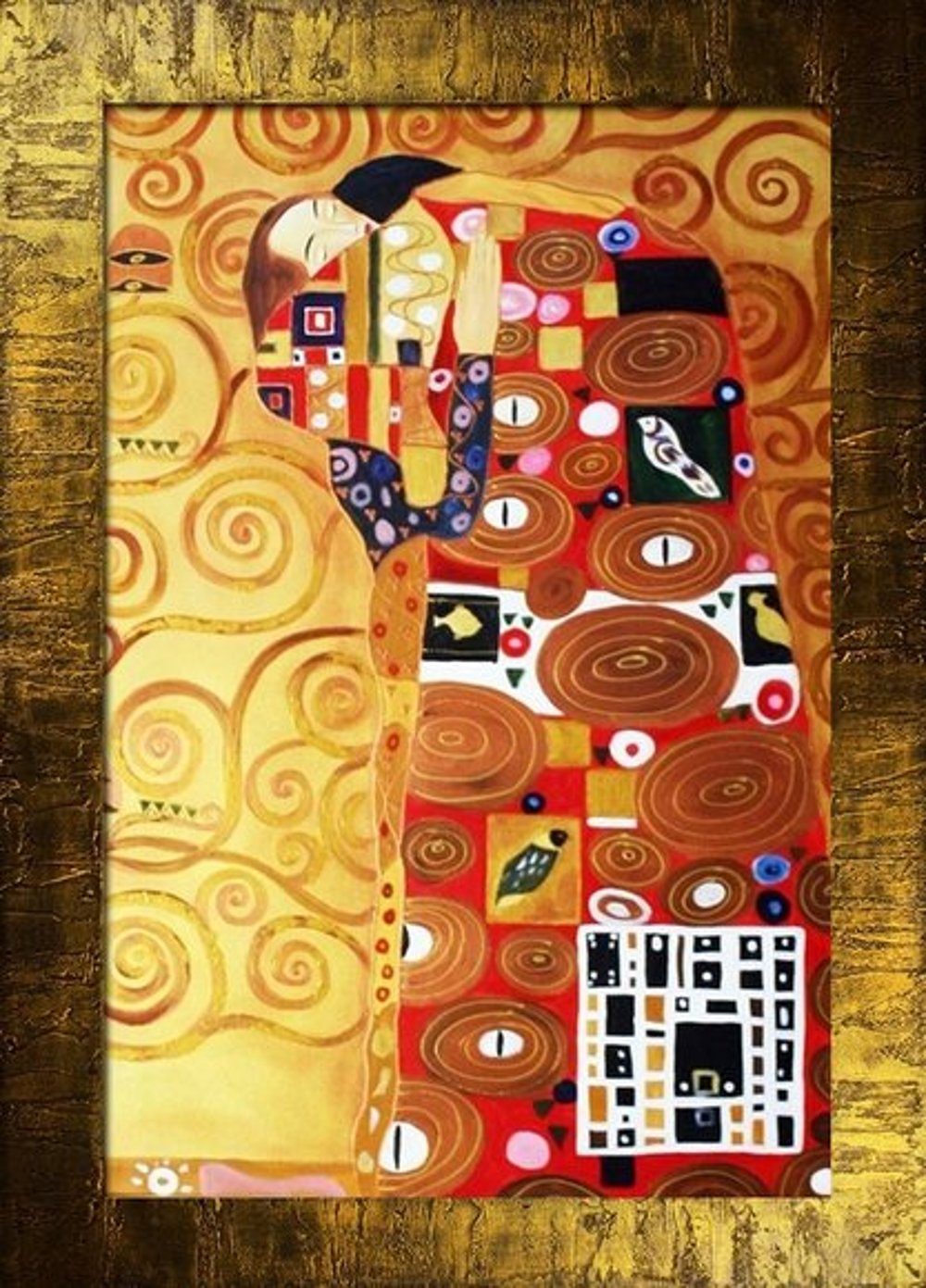 JVmoebel Gemälde Gustav Klimt »G93482«, jedes Bild ein Unikat, handgearbeitet