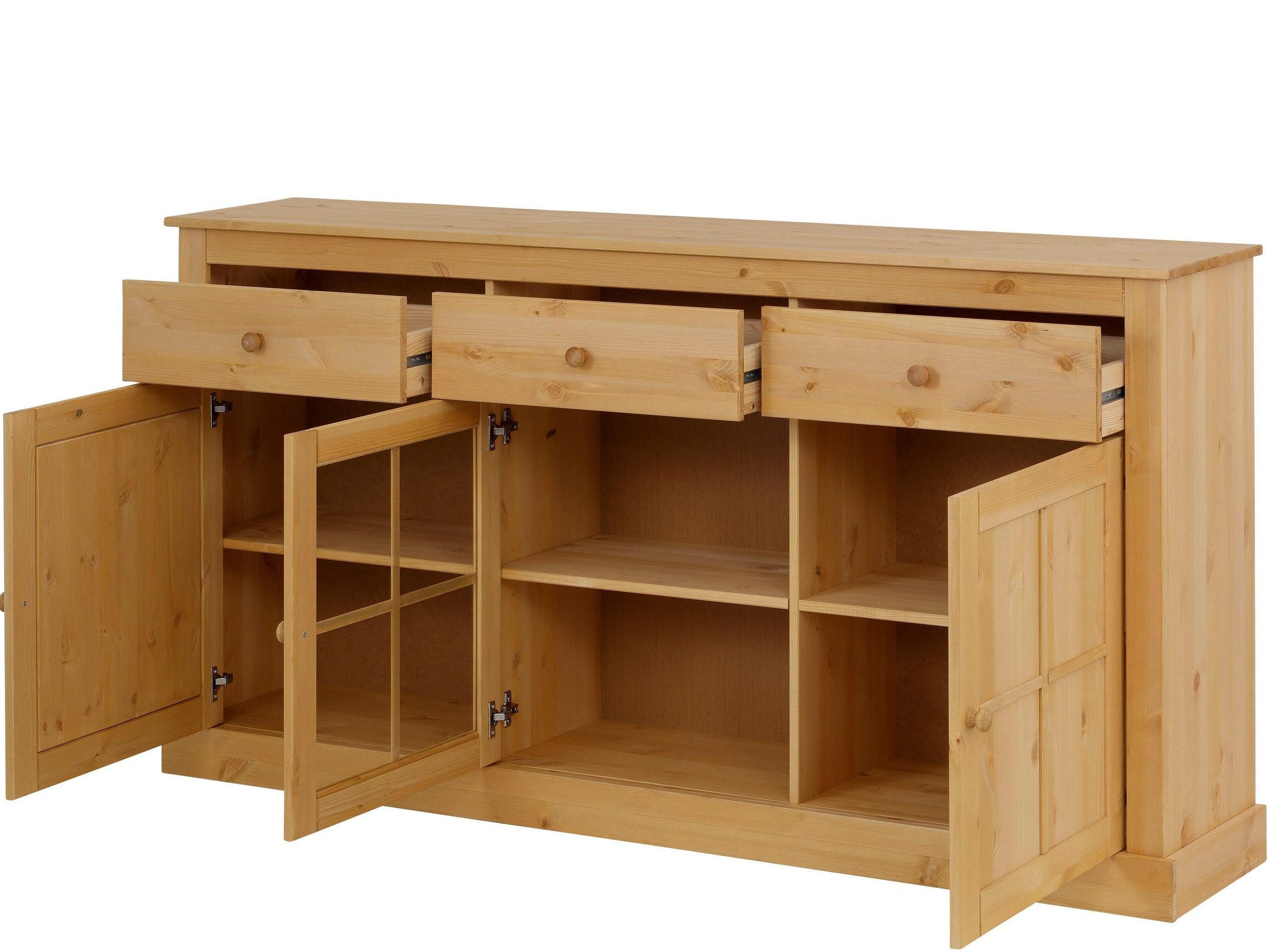 loft24 Sideboard Costa, Anrichte Kiefer, Kommode Massivholz, Schrank Landhausstil