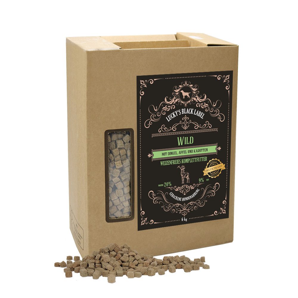 Lucky´s Black Label Lucky's Black Label ofengebacken Wild, Trockenfutter für: Hunde