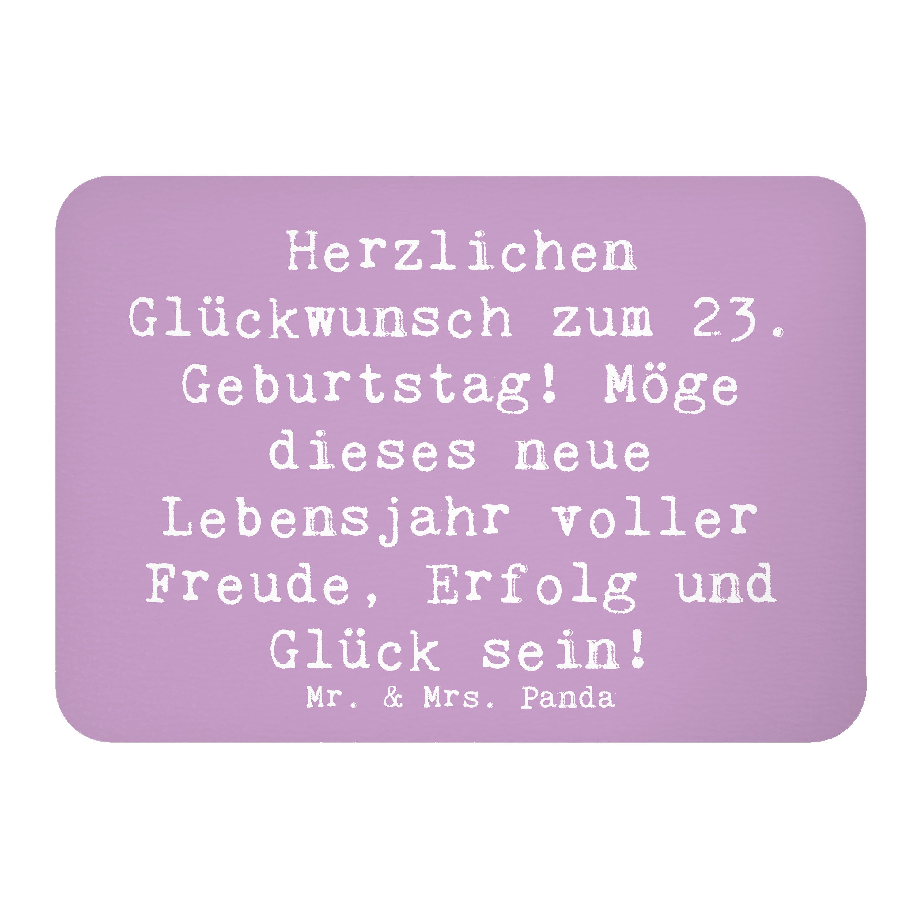 Magnet Spruch 23. Geburtstag - Lavendeltraum - Geschenk, Liebe, Alles gut zu