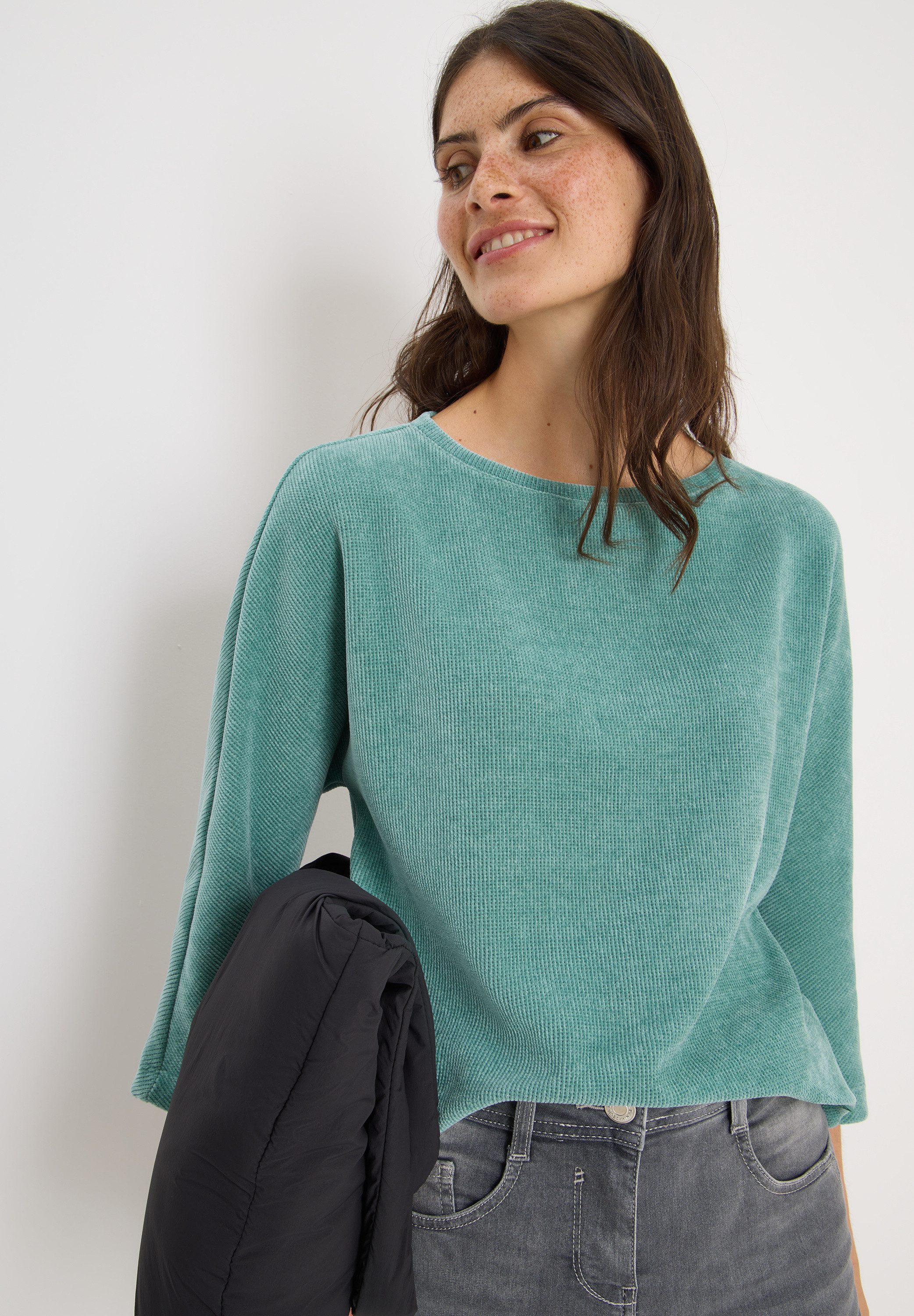 CECIL Sweatshirt mit U-Boot Ausschnitt