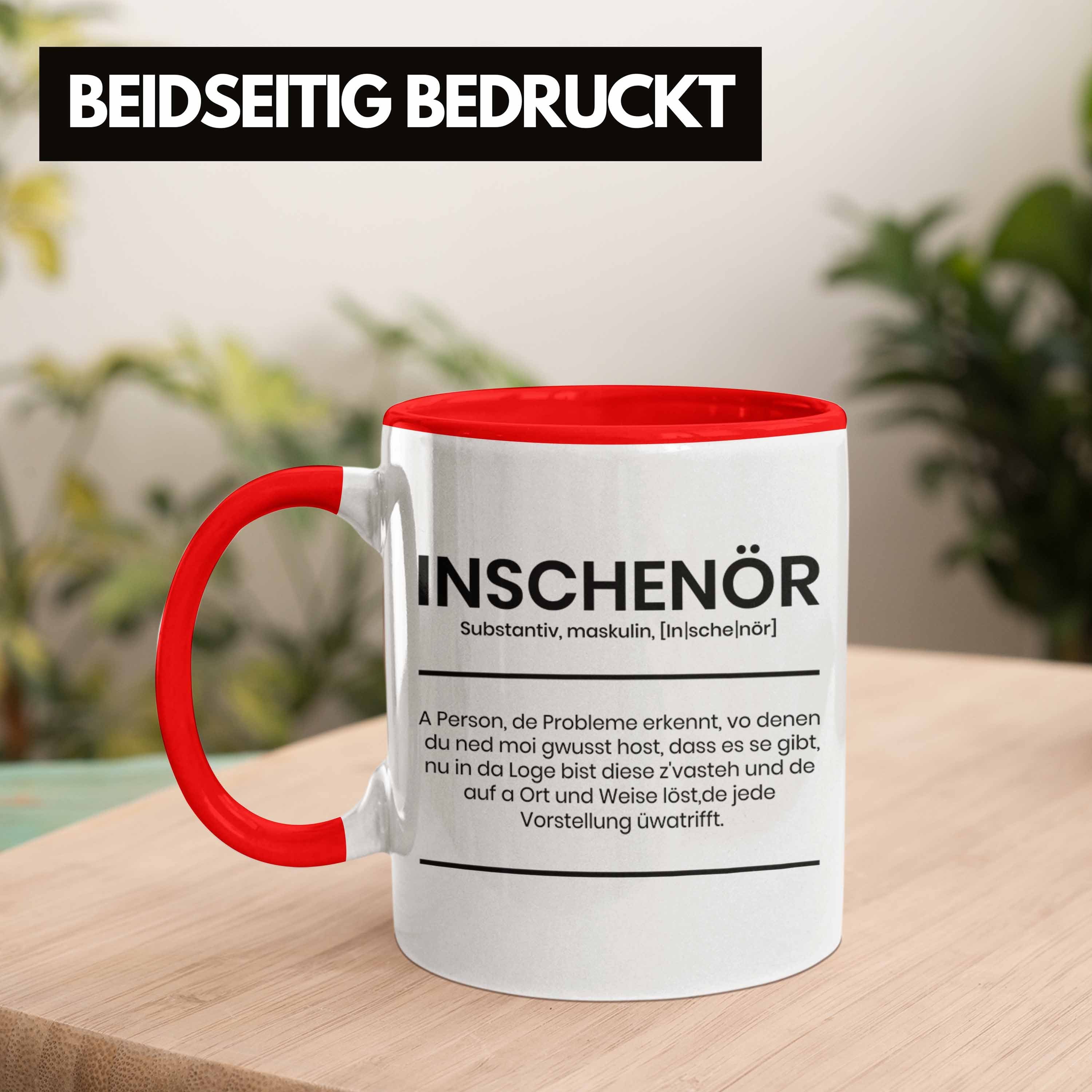 Geschenk Tasse Ingenieur Tasse Ingenieurswe Sprüche Ineschenör Rot Trendation Geschenkidee