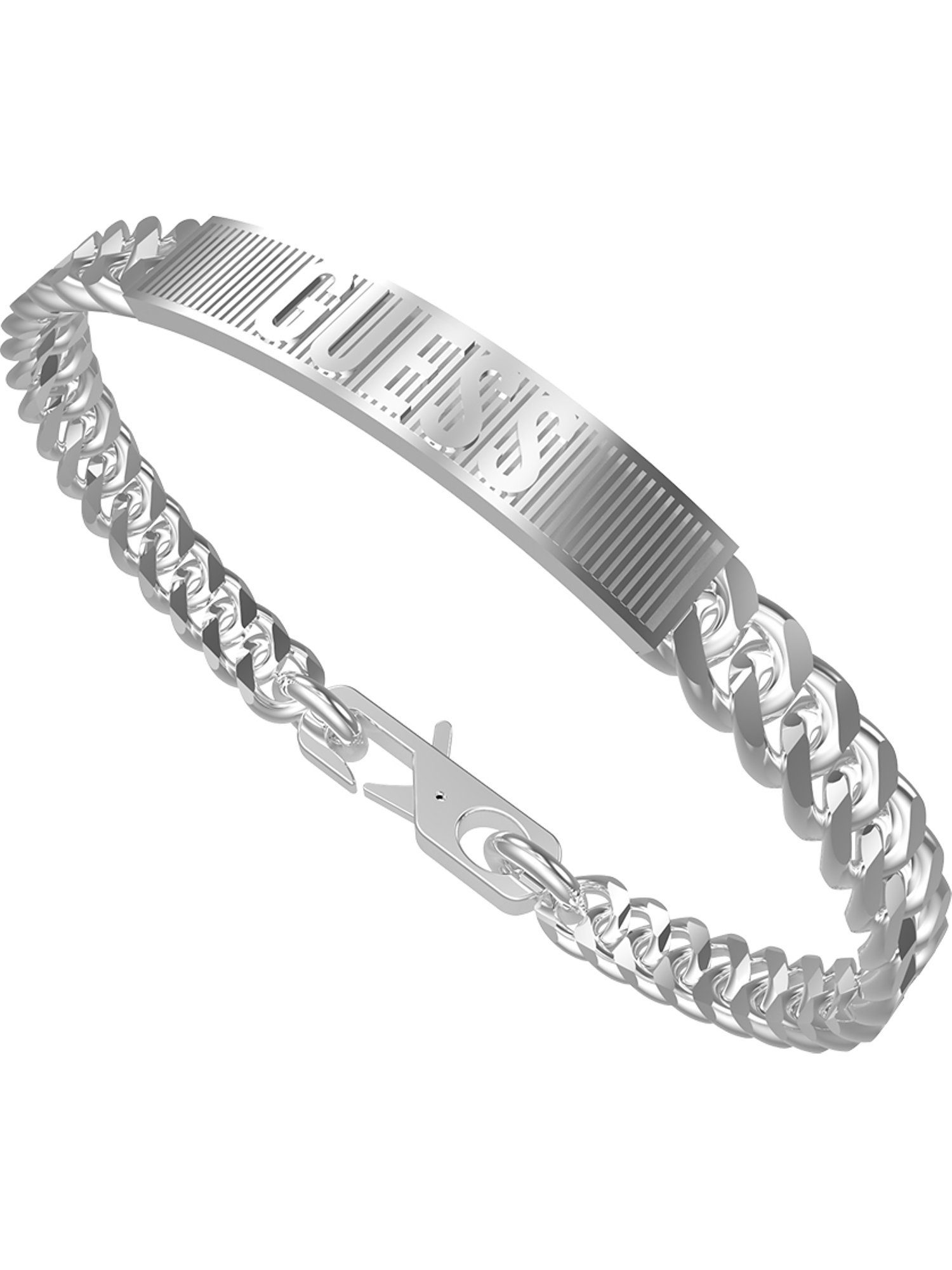 Guess Edelstahlarmband Guess Herren-Armband Edelstahl, Trendig silber