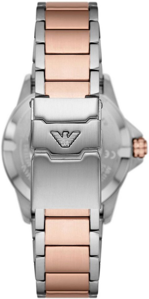 Emporio Armani Quarzuhr, Geschmackvolle Herrenarmbanduhr