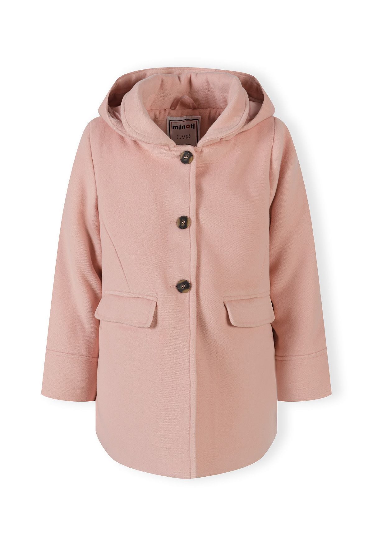 MINOTI Wintermantel Gefütterte Mädchenjacke mit Stehkragen klassischer Look, praktische Pattentaschen