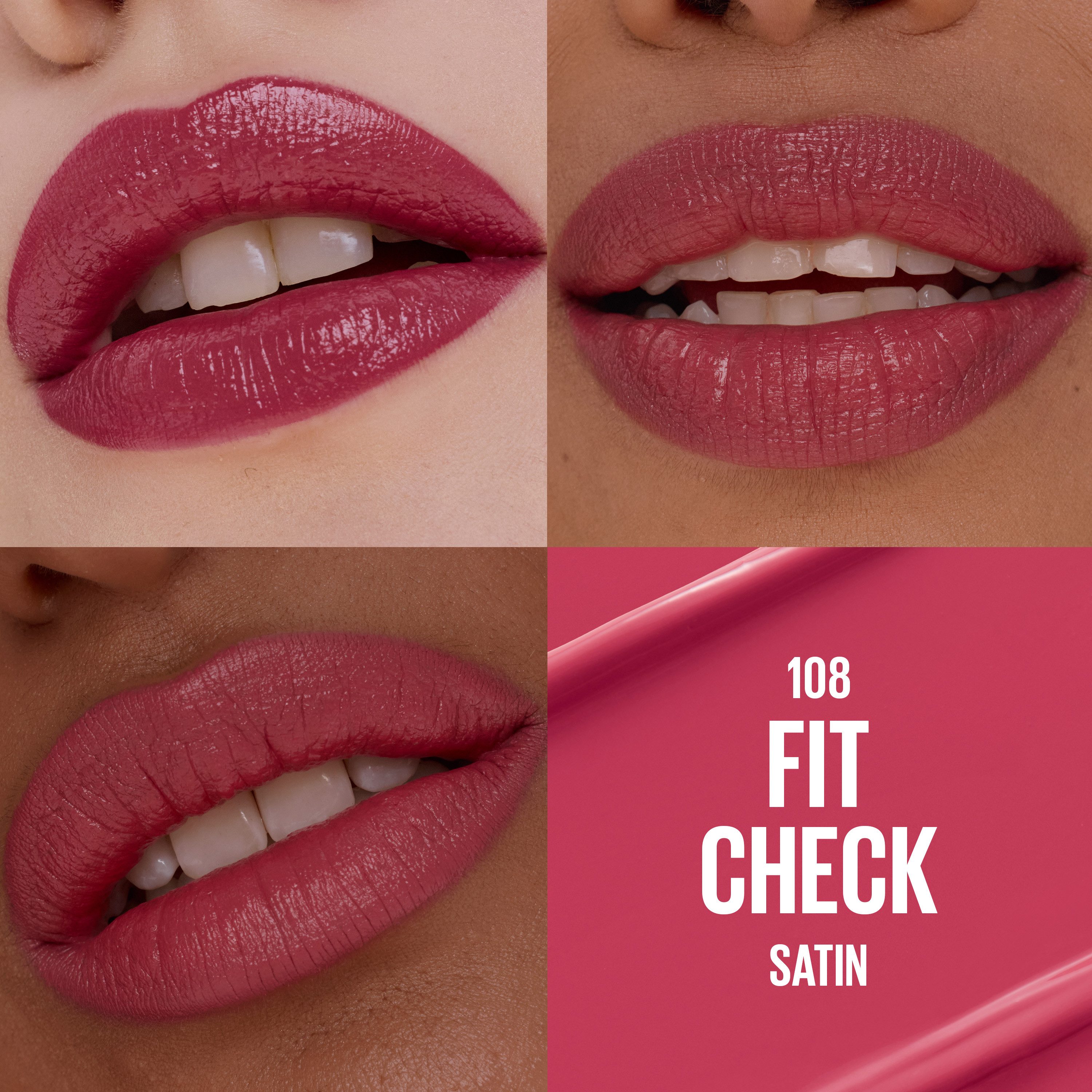 MAYBELLINE NEW YORK Lippenstift SERUM LIPSTICK SATIN, 8 Stunden lang feuchtigkeitsspendend und aufpolsternd