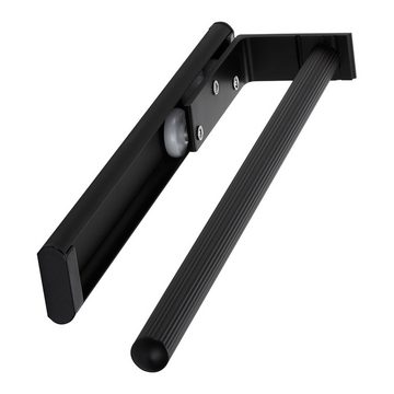 SO-TECH® Teleskop-Handtuchhalter TED Aluminium schwarz matt für Bad oder Küche, 1-armig schwarz matt (325 - 487 mm, ausziehbar)