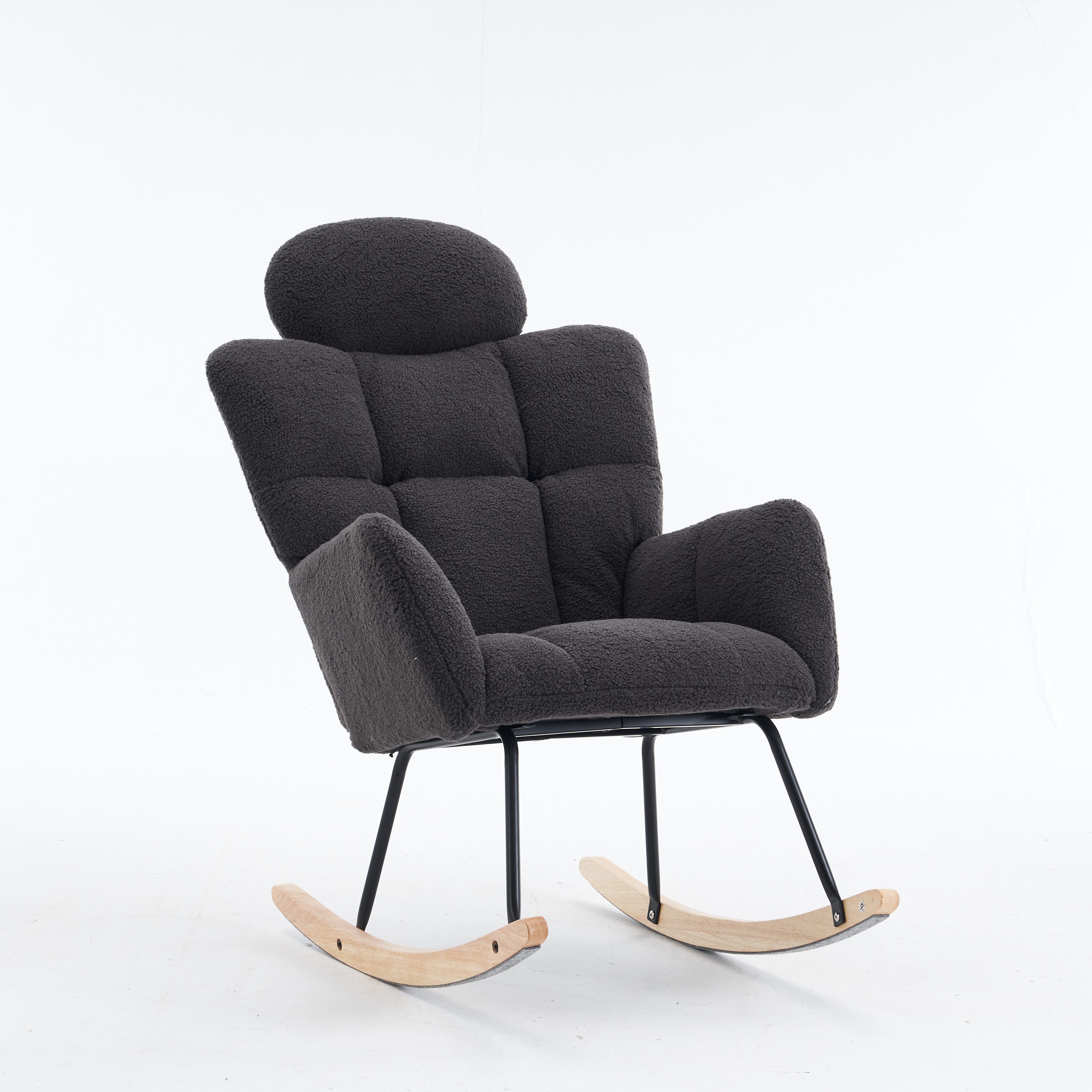 OKWISH Schaukelstuhl mit Kopfstütze (Schwingsessel,Schaukelsessel,Relaxsess günstig online kaufen