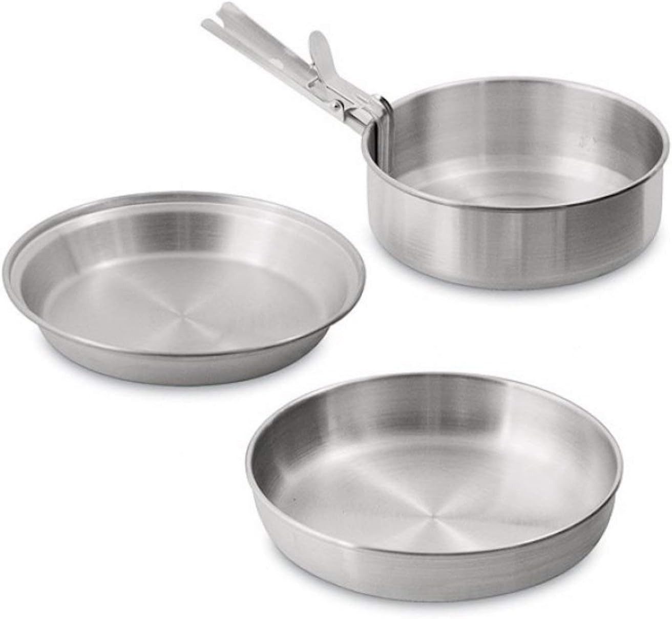 Norskin Topf-Set Camping Kochgeschirr Set für 1 Person Topf Pfanne Teller Ultra Leicht