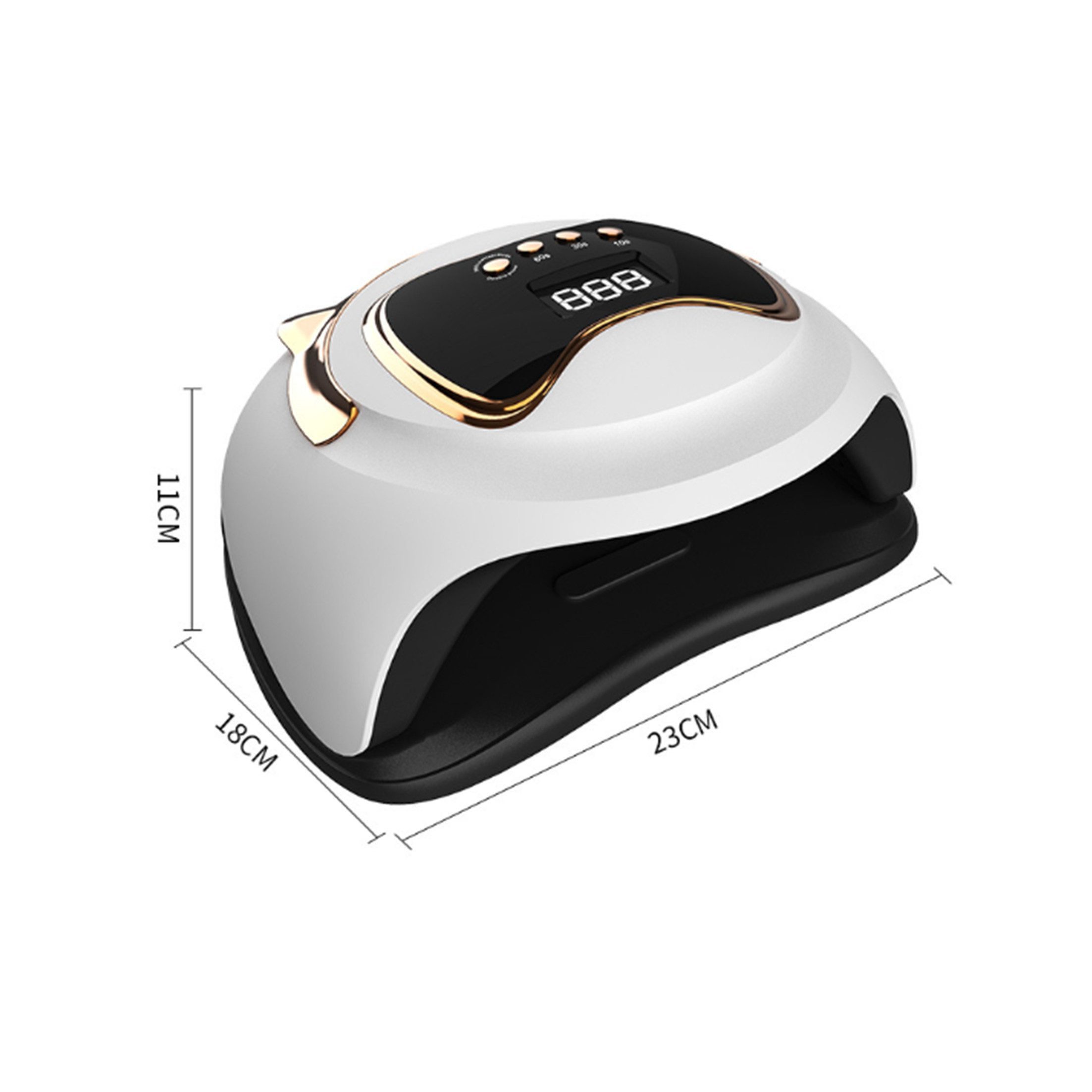 KINSI Lichthärtungsgerät 120W Professionelle UV LED Nagellampe mit 36 LEDs,4 Zeitstufen, Intelligenter Sensor - Schnell Trockner für Gel Nägel und Acryl