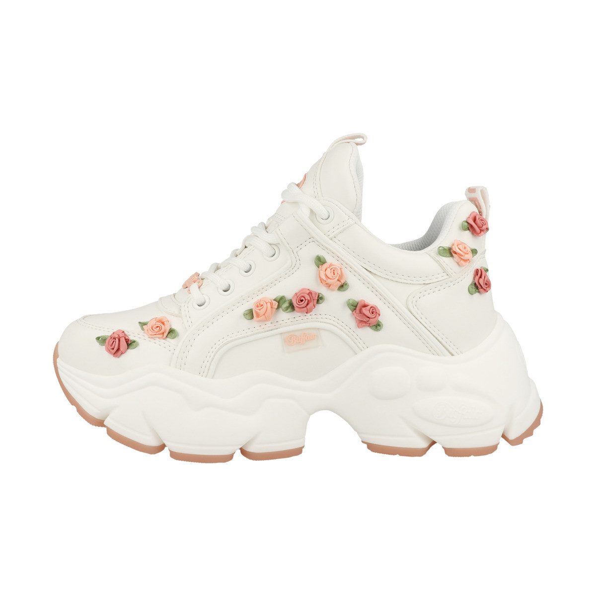 Buffalo Binary Rose 2.0 Damen Sneaker Turnschuhe, Sportschuhe, Freizeitschuhe, Halbschuhe, Schnürschuhe