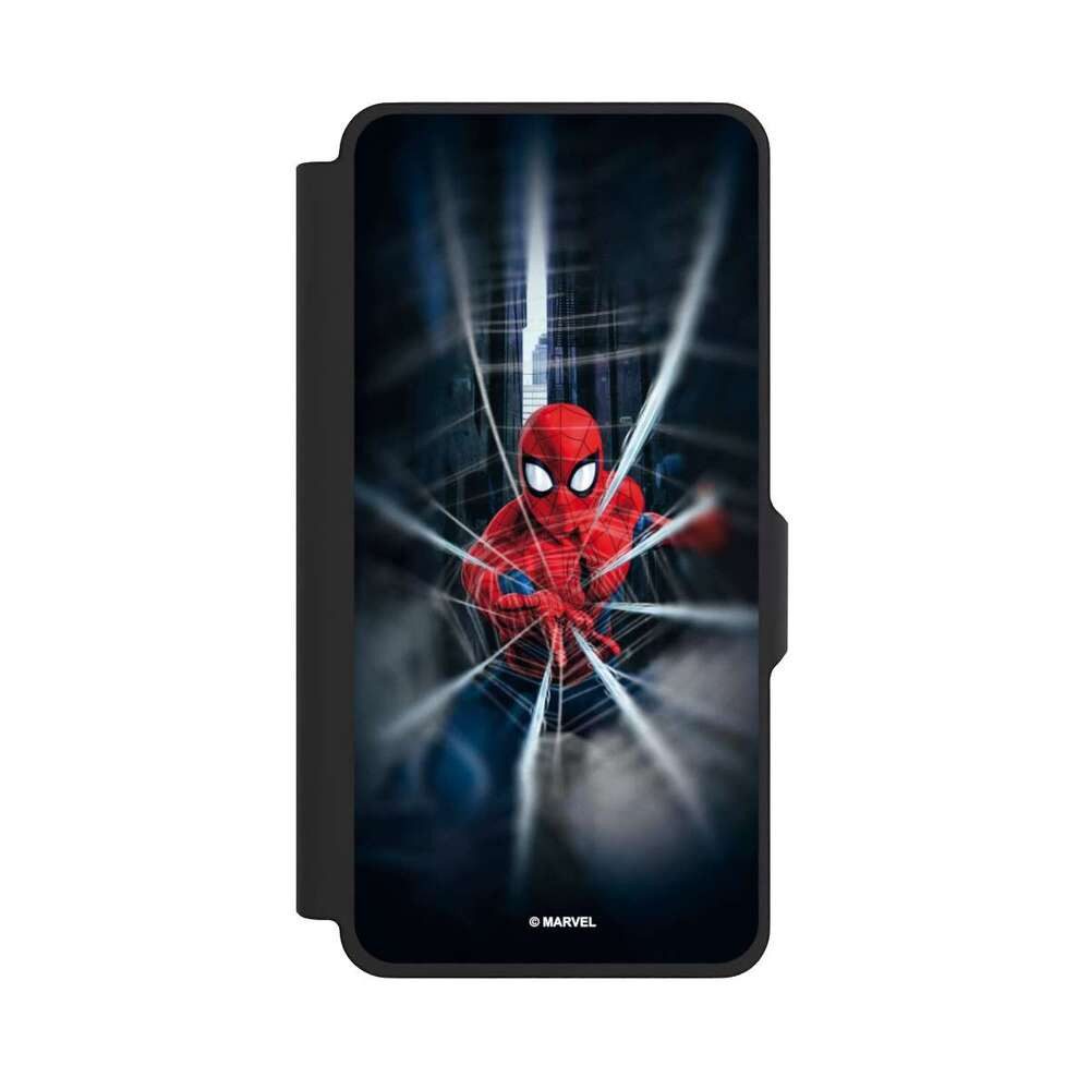 NIVOCASE Handyhülle Marvel Spider-Man Kinofilm Spider-Man Webs In Action, Samsung Galaxy S26+ Klapphülle Handyhülle aus Kunst Leder
