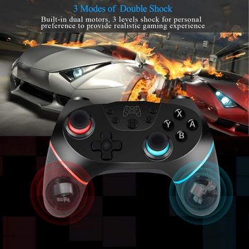 Novzep Kabelloser Gaming Gamepad Mit Vibration,Achsen Gyroskop,Komfortabel Controller