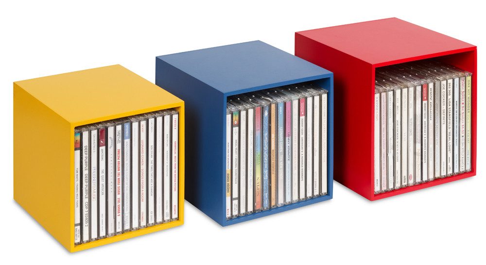 Cubix Aufbewahrungsbox cubix-CD-Boxen color, 3 Aufbewahrungs-Boxen günstig online kaufen