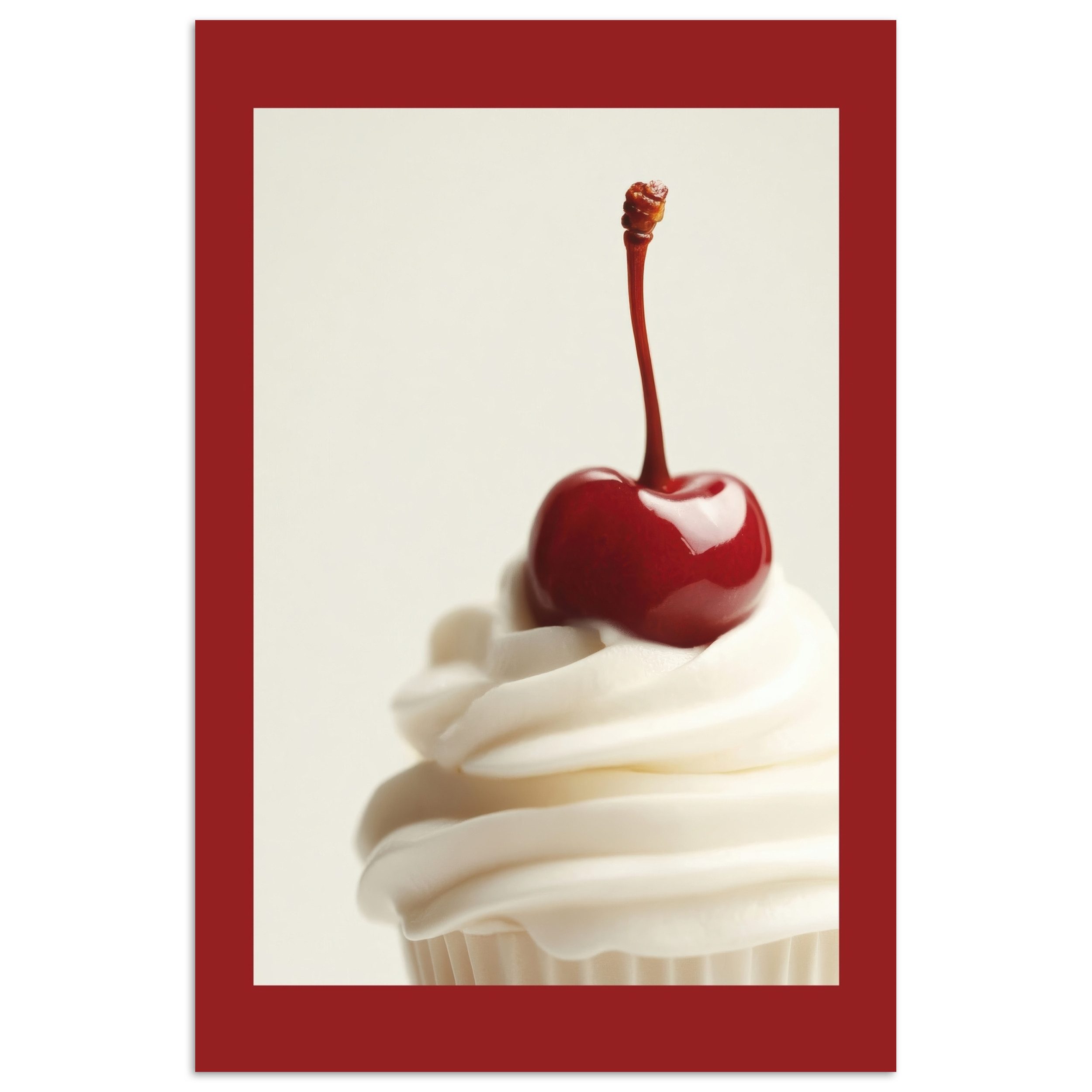 MuchoWow Poster Cupcake - Kirsche - günstig online kaufen
