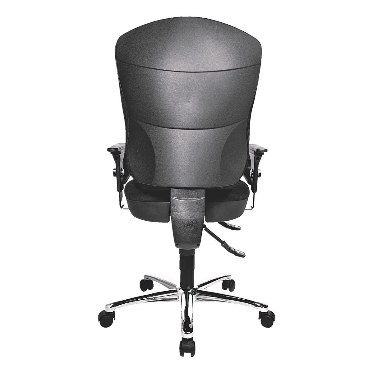 TOPSTAR Schreibtischstuhl Softec schwarz Formschaum-Muldensitz mit Synchro, Armlehnen und