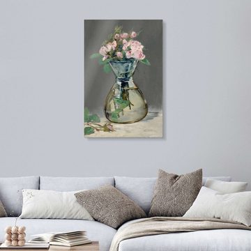 Posterlounge Acrylglasbild Édouard Manet, Rosen in einer Vase, Malerei