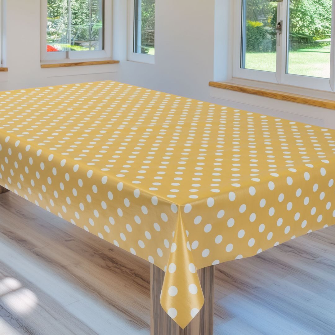 laro Tischdecke Wachstuchtischdecke Punkte Mix PVC Eckig – Bild 4 von 5