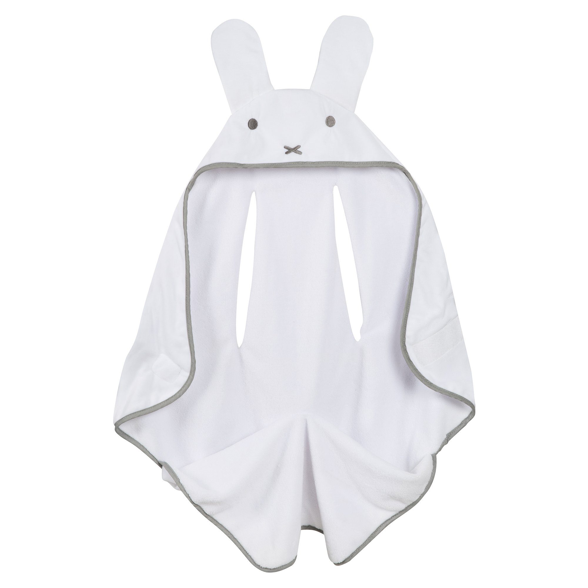 Babydecke Einschlagdecke miffy®, roba®, Einschlagdecke mit Schlitzen für Autositze & Kinderwagen