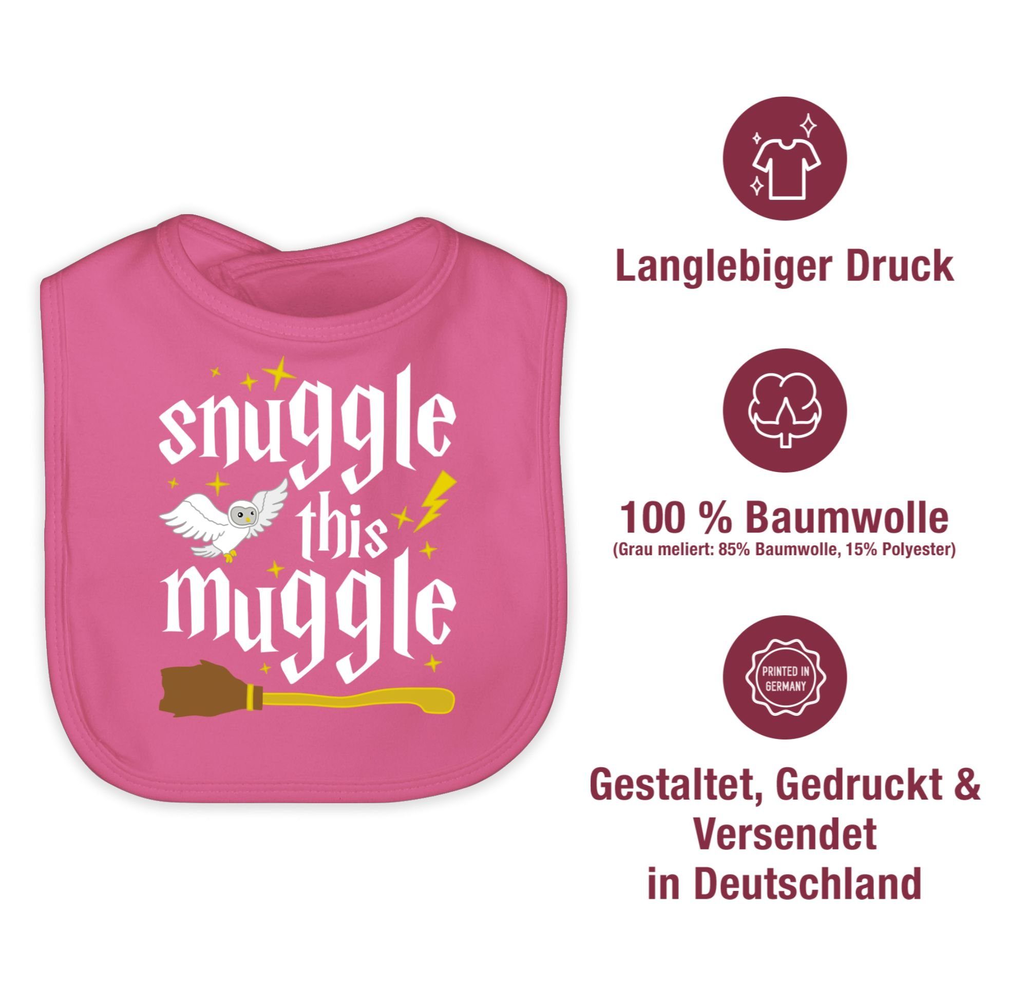 & Baby Harry, Snuggle Mädchen Muggle Junge This Pink Lätzchen Strampler 3 Shirtracer