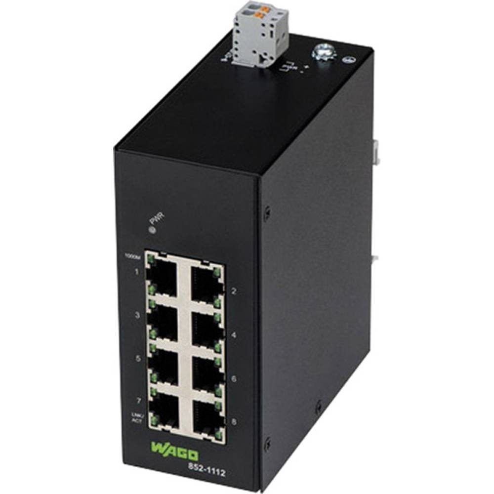 WAGO Industrial-ECO-Switch, 8 Ports 1000Base-T Netzwerk-Switch