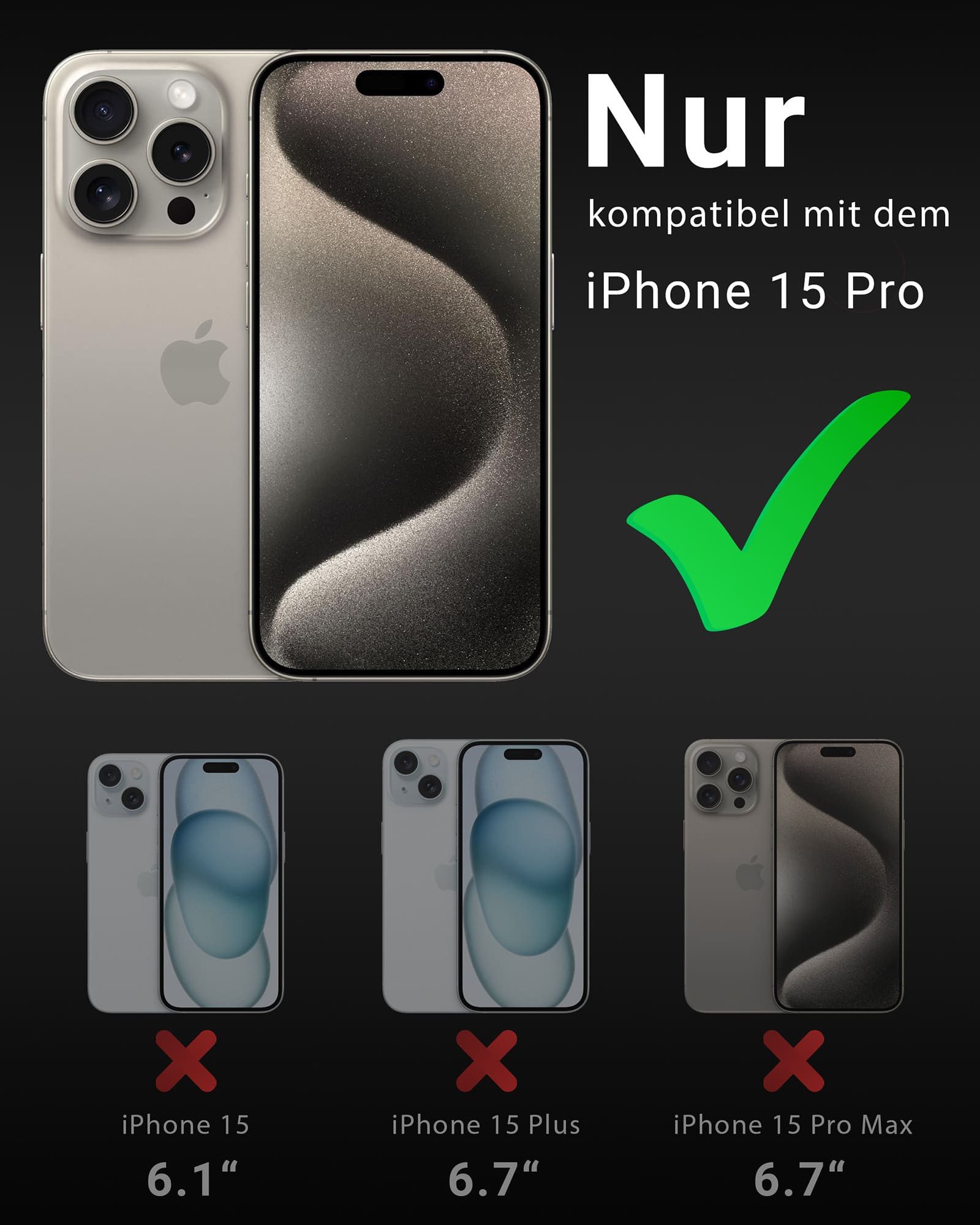 GreenHec Handyhülle Hülle + Panzerfolie iPhone 17 16 15 14 13 12 Pro Max MagSafe Magnet 9H 7 Zoll, Air Handy Displayschutzglas Sichtschutz Stoßfest Transparent Kratzfest