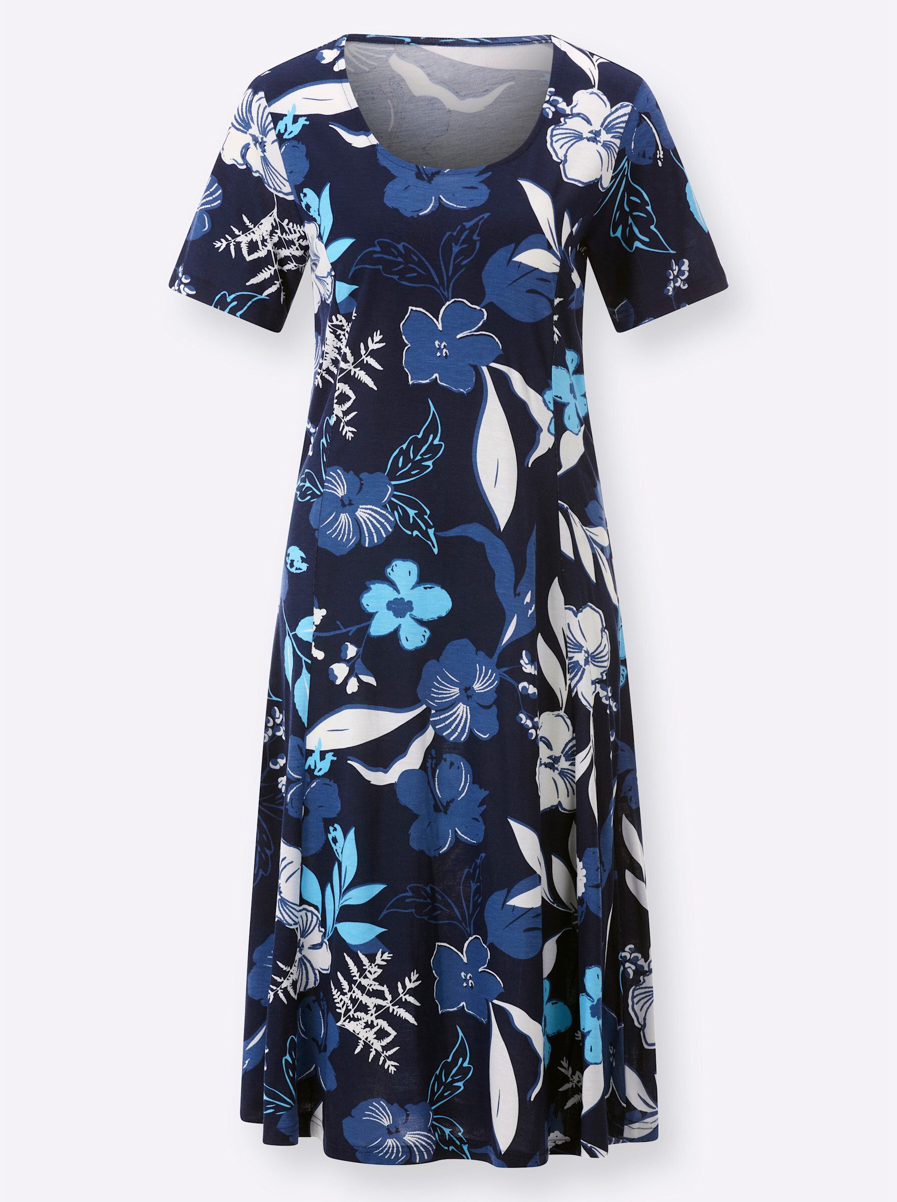 Sieh an! Jerseykleid Jersey-Kleid Kurzarm