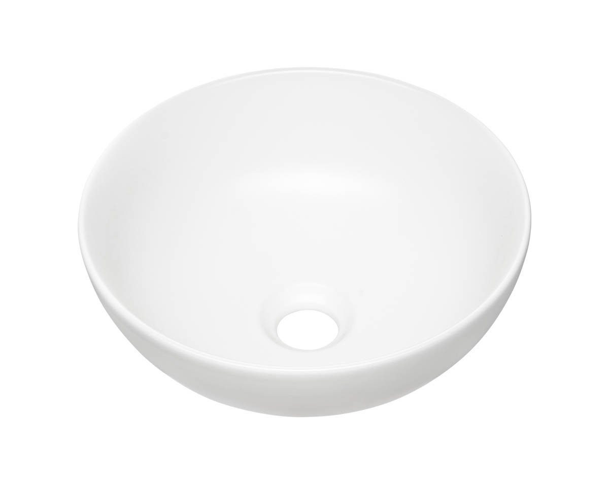 simplygoodfurniture vanity set countertop washbasin 32 x 32 cm round, ceramic bowl, white-matt, (washbasin, 1-pc., washbasin)