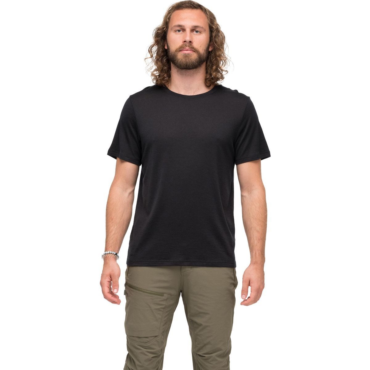 Bergans Kurzarmshirt Whenever Merino Tee Men Perfektes T-Shirt für Outdoor-Aktivitäten mit Merinowolle und Lyocell