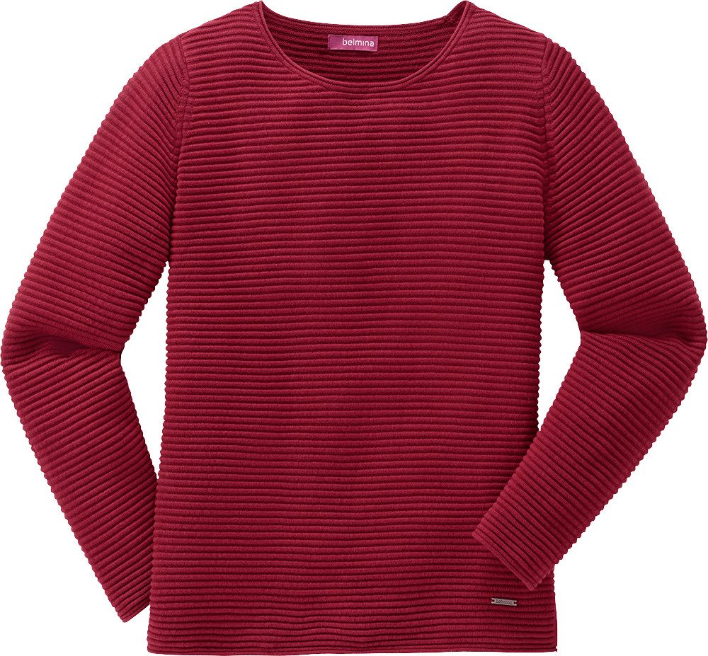 belmina Strickpullover Hochwertiger Baumwoll-Strick