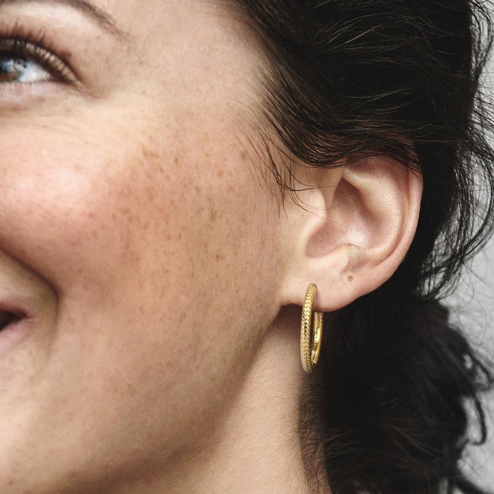 Pandora Paar Creolen PANDORA Moments Creolen für Damen, gold