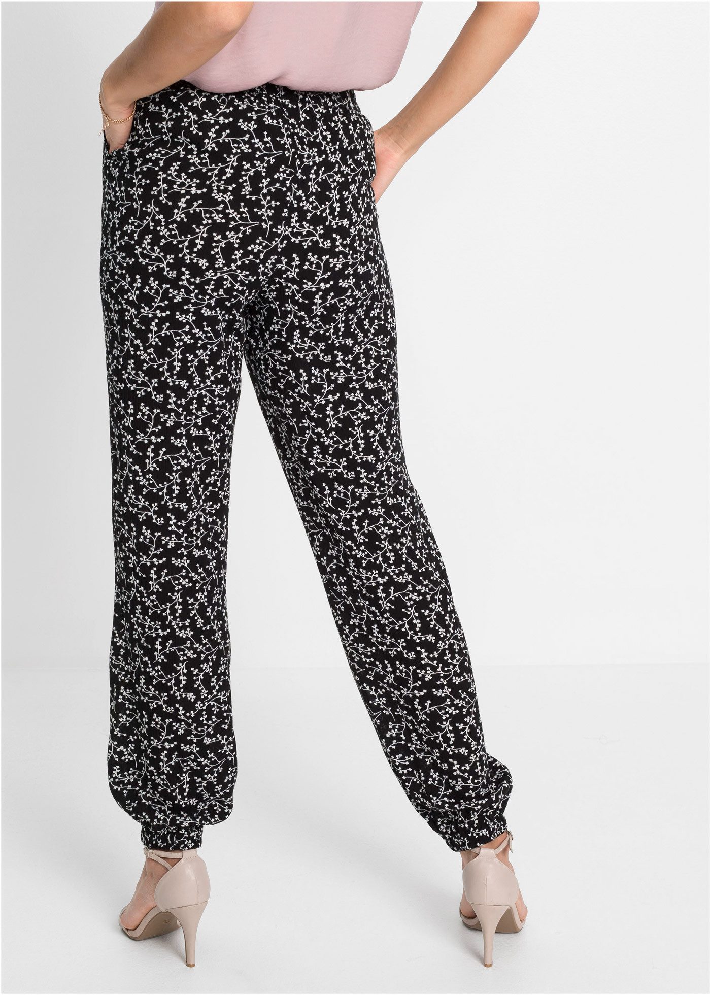 bonprix Schlupfhose aus Viskose, elastischer Bund, lockere Passform, eleganter Stil