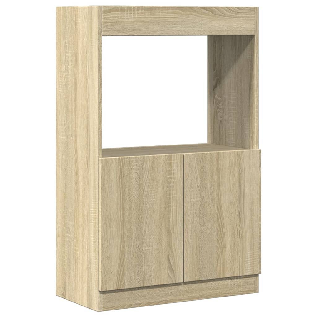 vidaXL Bücherregal Highboard Sonoma-Eiche 63x33x100 cm günstig online kaufen