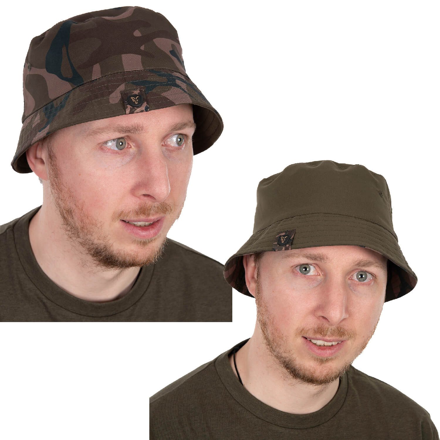 FOX International Fischerhut Fox Bucket Fischerhut Wendbar Khaki Camo Herren