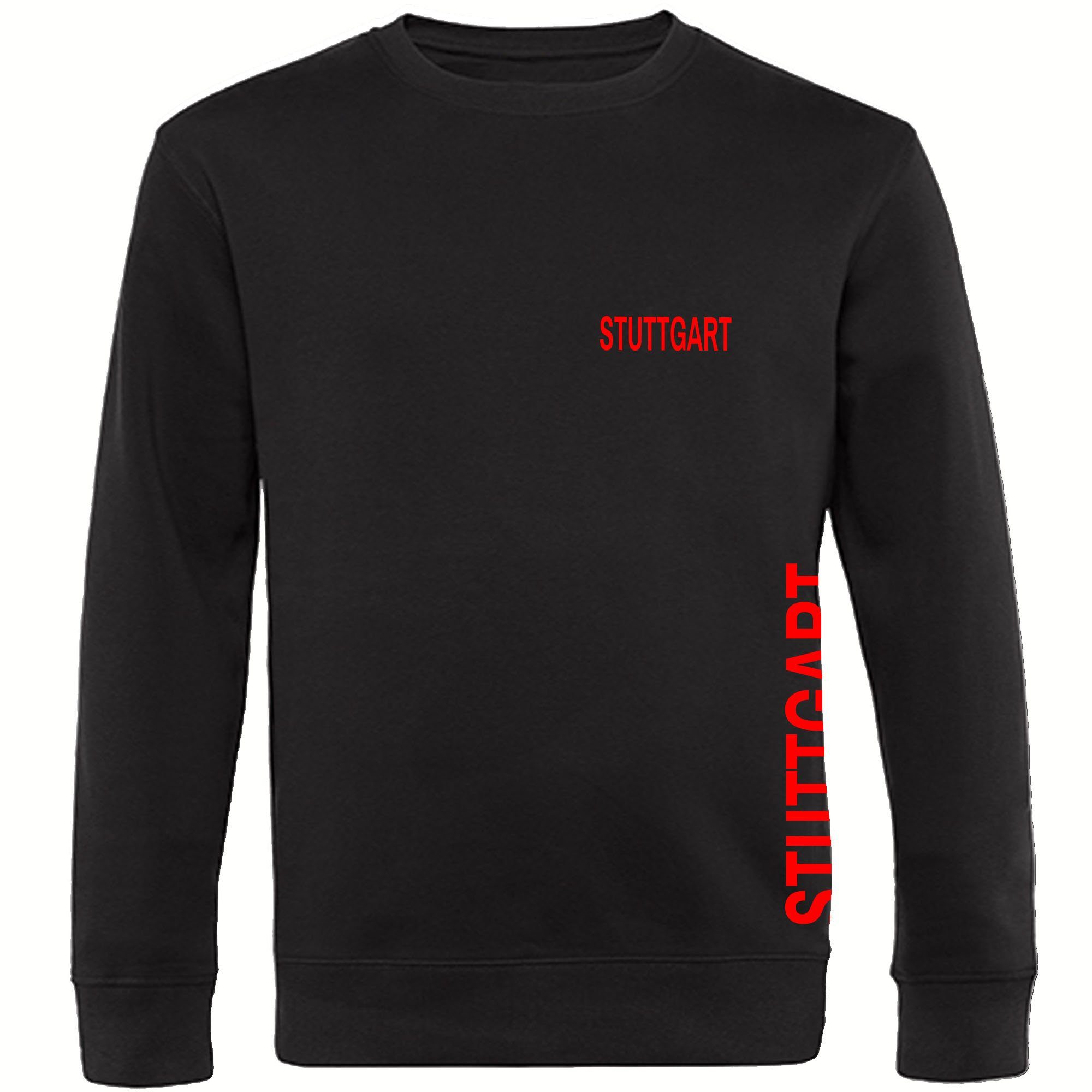 multifanshop Sweatshirt Stuttgart - Brust & Seite - Pullover