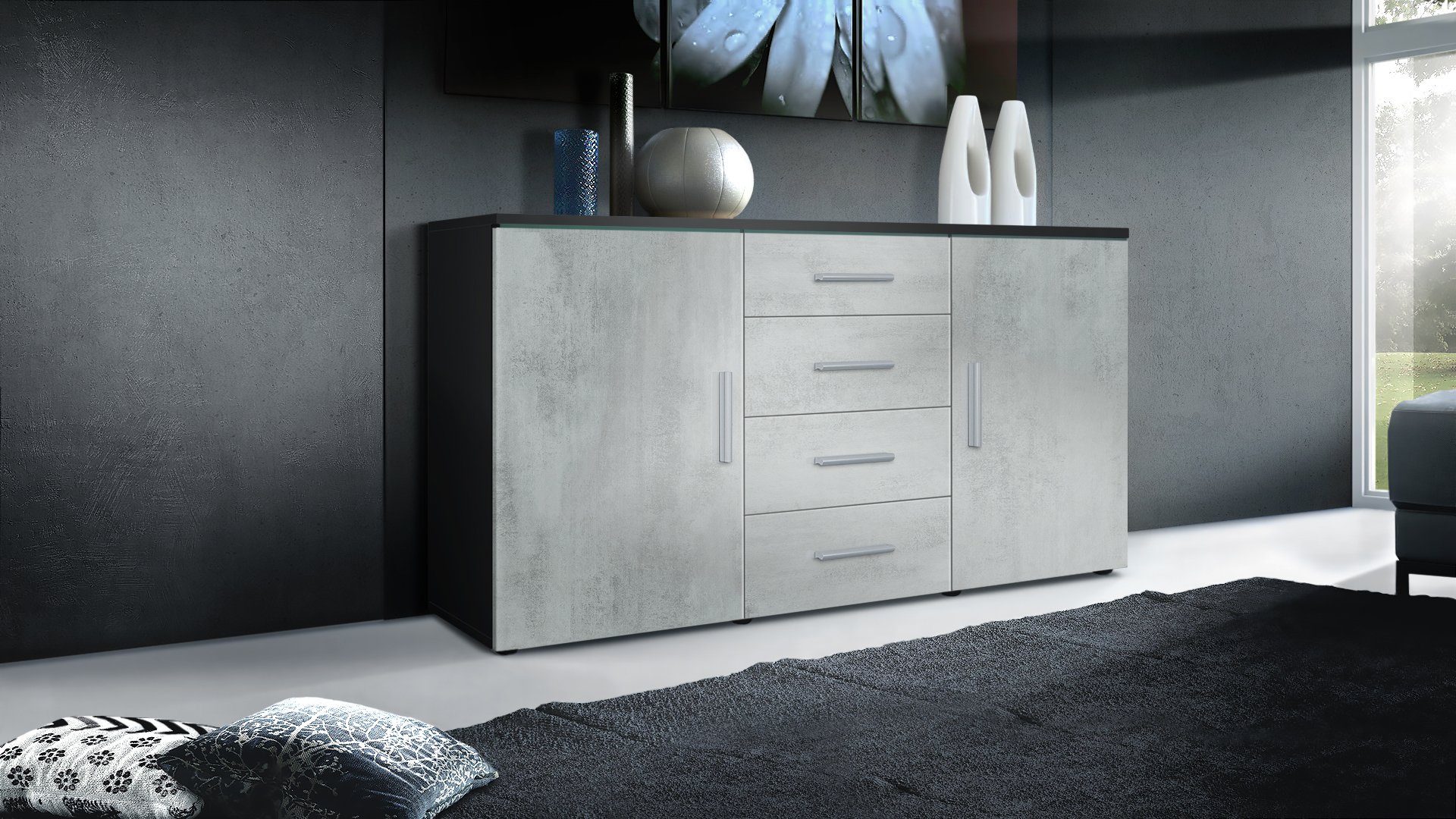 Vladon Sideboard Faro V1 (Kommode, mit günstig online kaufen