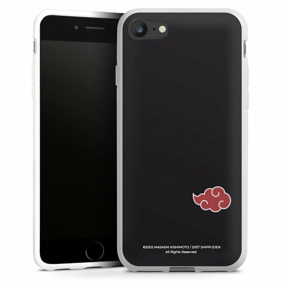 DeinDesign Handyhülle Akatsuki Naruto Shippuden Offizielles Lizenzprodukt Akatsuki Black, Apple iPhone 8 Silikon Hülle Bumper Case Handy Schutzhülle