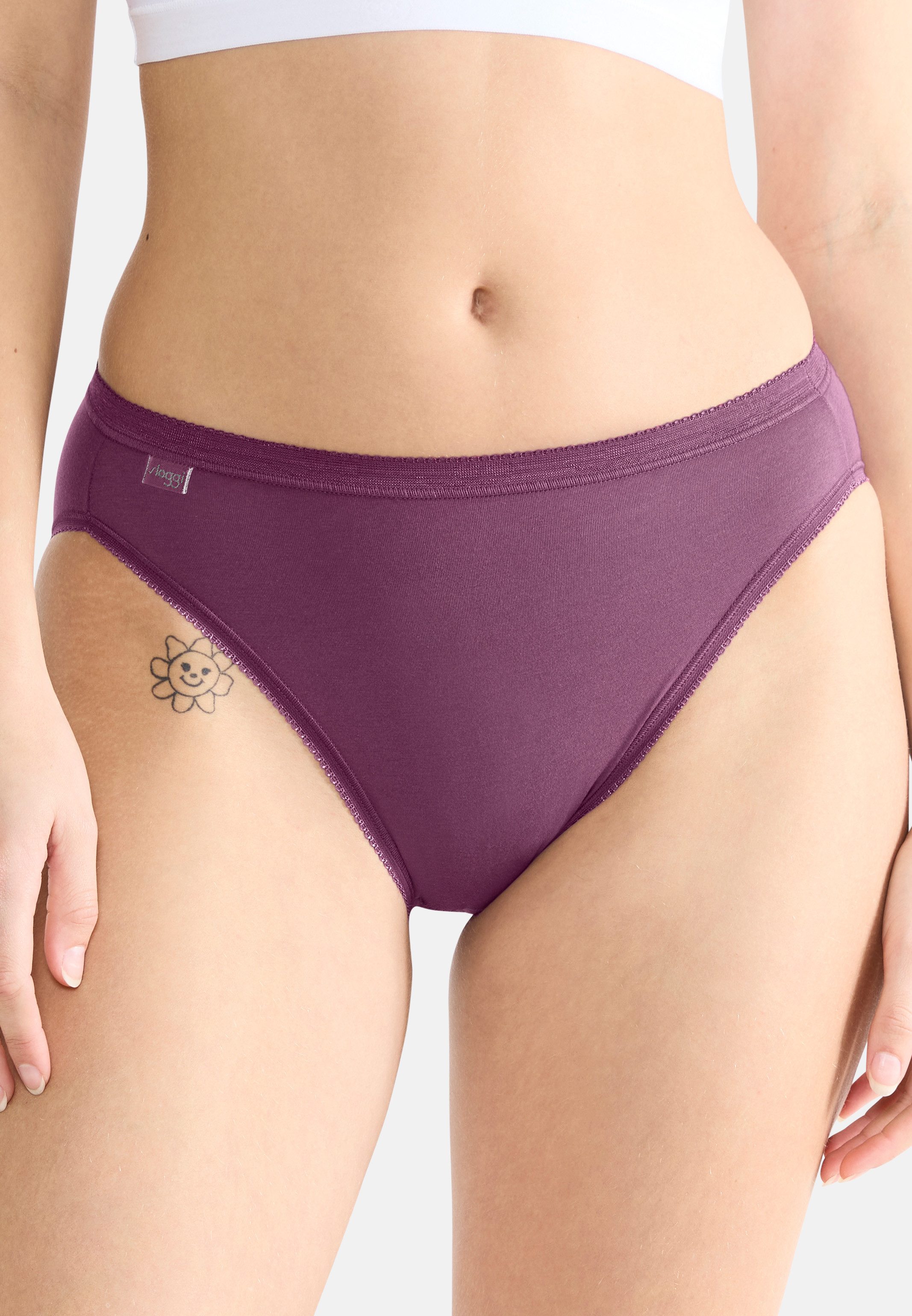 sloggi Tai-Slip 6er Pack Basic+ (Spar-Set, 6-St) Tai Slip - Baumwolle - Atmungsaktiv - Bequemer Schnitt, Perfekter Sitz