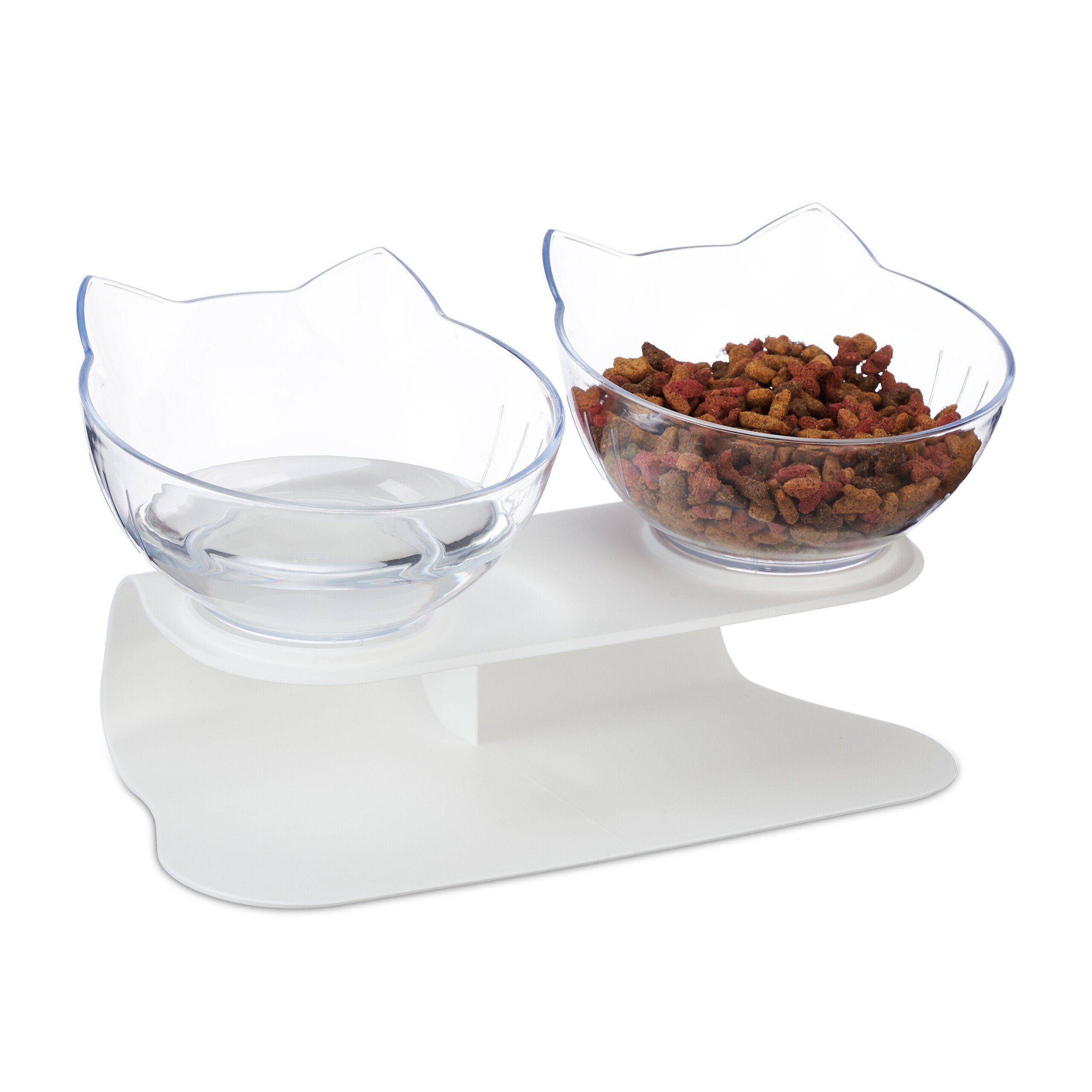 Napf-Set Erhöhter Katzen Doppelnapf 500ml