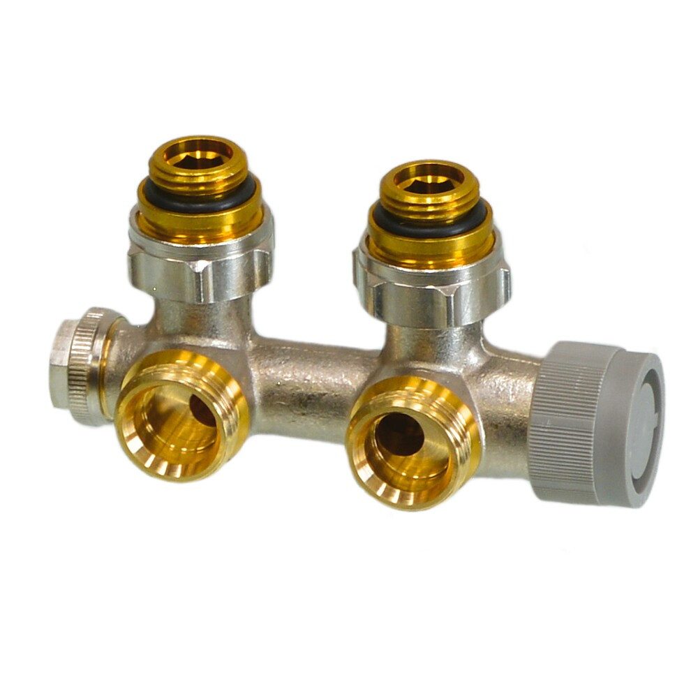 Oventrop Heizkörper Oventrop Anschlussarmatur Multiblock TQ Eck, Rp 1/2"AG mit Q-Tech, 118