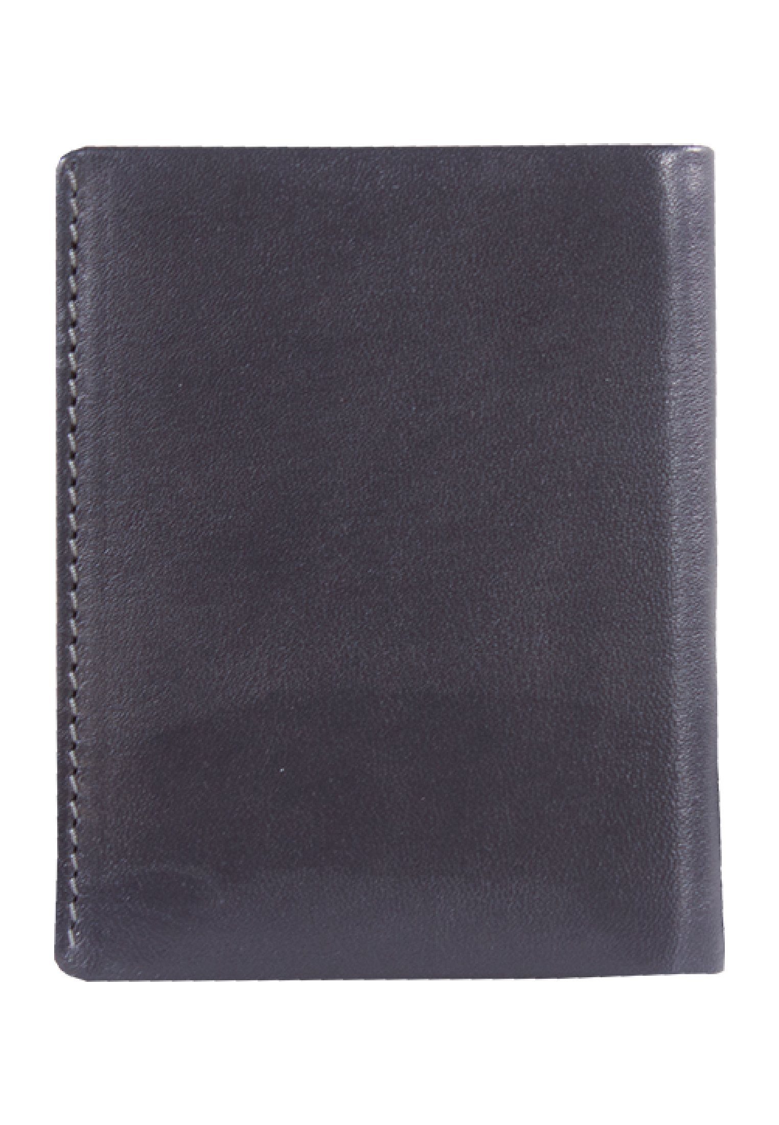 Braun Büffel Brieftasche HENRY, im blau Hochkantformat
