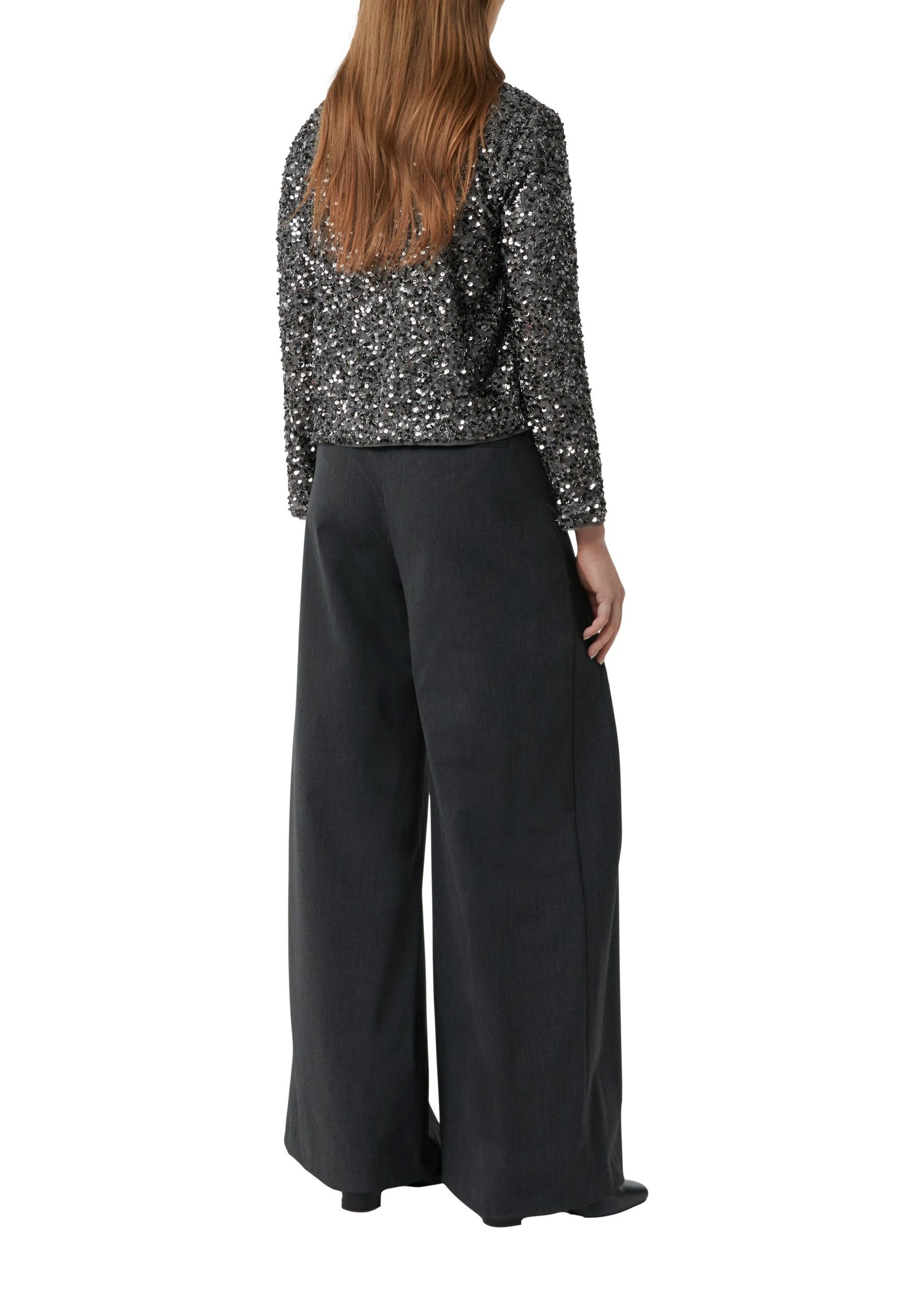 comma Blusenblazer Indoor-Blazer GREY/BLACK günstig online kaufen