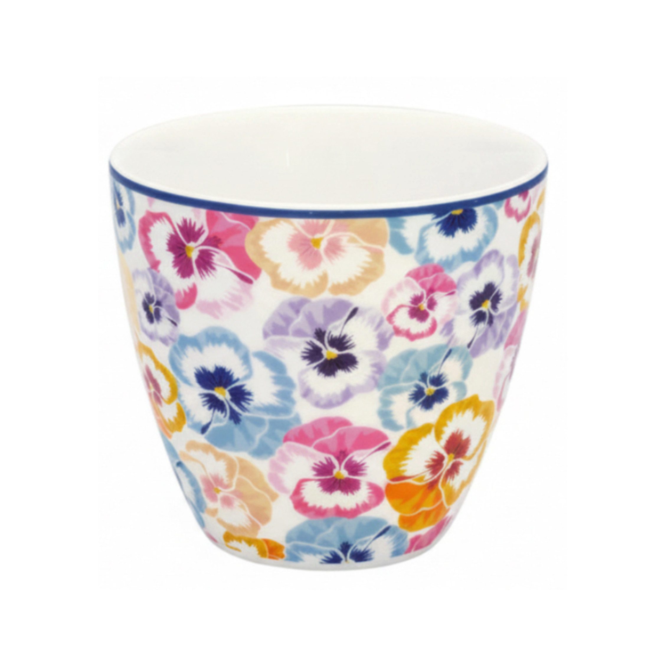 Greengate Becher GreenGate Latte Becher Anine Lavendel/Geblümt